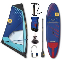 Доска SUP надувная компл. +парус Unifiber 23 Oxygen iWindSup SL 10'7" & Compact 3.5 Rig Paddle Leash - фото 48150