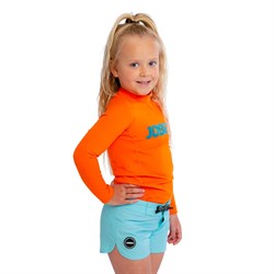 Гидромайка лайкр. дет. Jobe 25 Rash Guard Longsleeve Kids Fire Orange - фото 53210