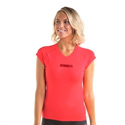 Rash Guard Shortsleeve Women V-Neck - фото 61421