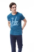 T-shirt Script Men Blue