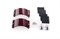 Запчасти Unifiber 2x Clamcleat CL244/S1 Aubergine Strap, 4x Screws, 4x Rubber - фото 40552