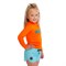 Гидромайка лайкр. дет. Jobe 25 Rash Guard Longsleeve Kids Fire Orange - фото 53210