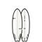 Доска SURF SIC 25 PISTOL WHIP x20.25 HF 5'6\" - фото 63367